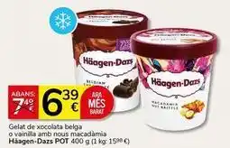Supermercados Charter Häagen-dazs - gelat de xocolata belga o vainilla amb nous macadamia oferta
