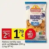 Supermercados Charter Mission - natxos tortilla xips amb sal oferta