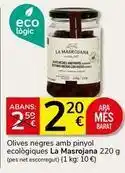 Supermercados Charter Eco - olives negres amb pinyol logiques oferta