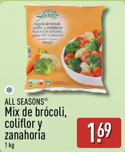 ALDI All Seasons Mix de brócoli, coliflor y zanahoria oferta