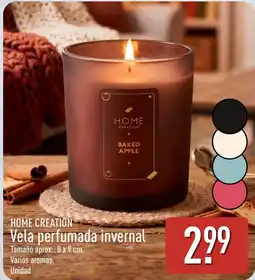 ALDI Home Creation vela perfumada invernal oferta
