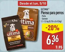 ALDI ultima Pienso para perros oferta