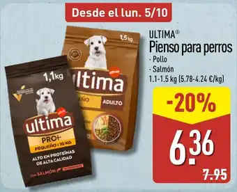 Ultima Pienso para perros