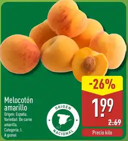 ALDI Melocotón amarillo oferta