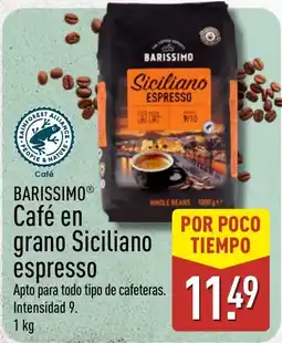 ALDI Barissimo café en grano siciliano espresso oferta