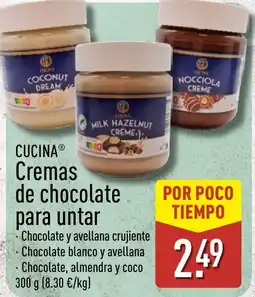 ALDI Cucina cremas de chocolate para untar oferta