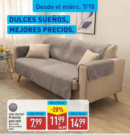 ALDI Home Creation Protector para sofá oferta
