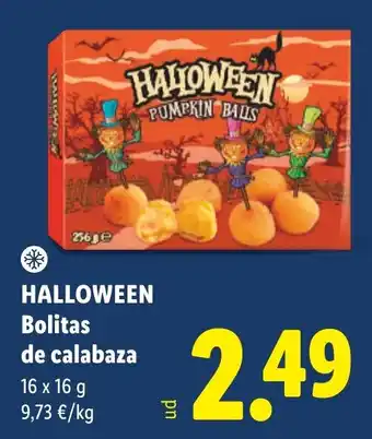 Halloween bolitas de calabaza