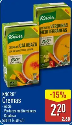 ALDI Knorr cremas oferta