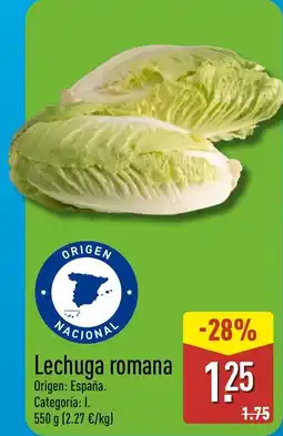 ALDI Lechuga romana oferta