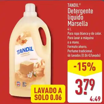 Tandil detergente líquido marsella