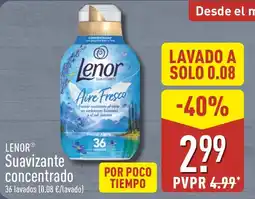 ALDI Lenor Suavizante concentrado oferta