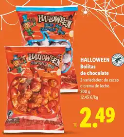 Lidl Halloween bolitas de chocolate oferta
