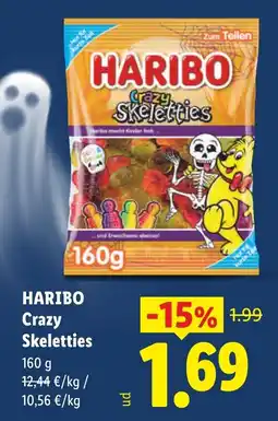 Lidl Haribo crazy skeletties oferta