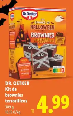 Lidl Dr. Oetker kit de brownies terroríficos oferta