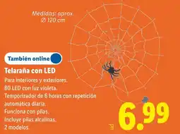 Lidl Telaraña con LED oferta