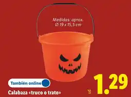 Lidl Calabaza «truco o trato» oferta