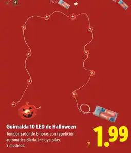 Lidl Guirnalda 10 LED de Halloween oferta