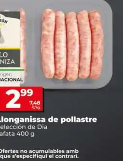 Dia longanissa de pollastre oferta