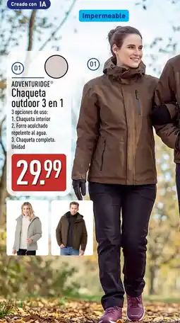 ALDI Adventuridge chaqueta outdoor 3 en 1 oferta