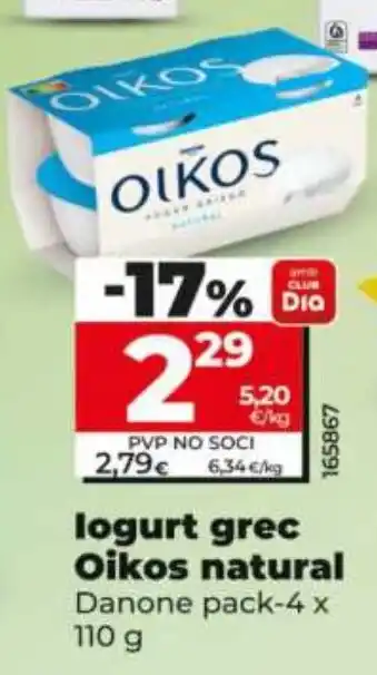 Oikos logurt grec natural