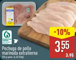 ALDI Pechuga de pollo marinada extratierna oferta