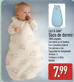 ALDI Lily & Dan saco de dormir oferta
