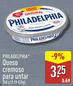 ALDI philadelphia queso cremoso para untar oferta