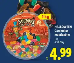 Lidl Halloween Caramelos masticables oferta