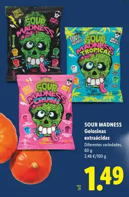 Lidl Sour Madness golosinas extraácidas oferta