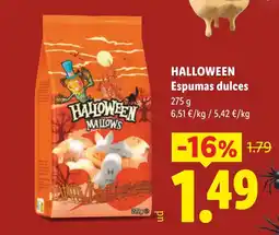 Lidl Halloween espumas dulces oferta