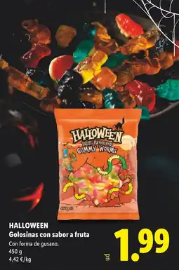 Lidl Halloween golosinas con sabor a fruta oferta