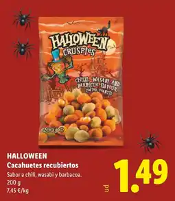 Lidl Halloween Cacahuetes recubiertos oferta