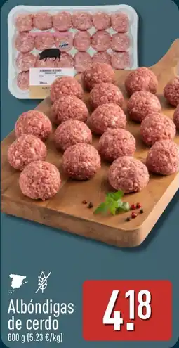 ALDI Albóndigas de cerdo oferta