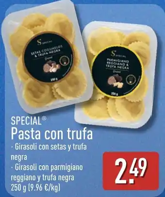 ALDI Special pasta con trufa oferta