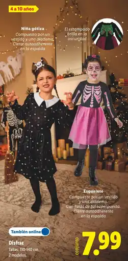Lidl Niña gótica oferta
