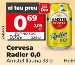 Dia Amstel Cerveza Radler 0,0 oferta