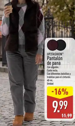 ALDI Up2fashion pantalón de pana oferta