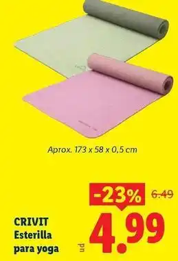 Crivit - esterilla para yoga