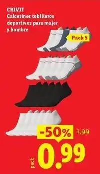 Ocine Crivit - calcetines tobilleros deportivos para mujer y hombre oferta