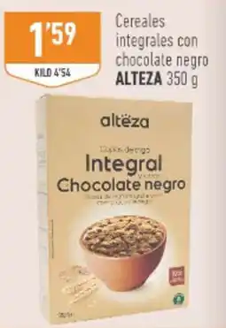 Supermercados Deza altëza copas de trigo integral y cacao chocolate negro oferta
