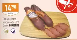 Supermercados Deza Loriente caña de lomo embuchado 50% duroc oferta