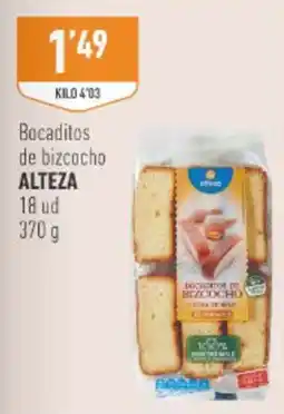 Supermercados Deza Alteza bocaditos de bizcocho oferta