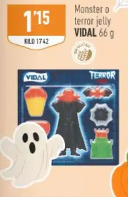 Supermercados Deza Vidal monster o terror jelly oferta