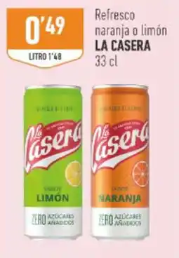 Supermercados Deza La Casera refresco naranja o limón oferta