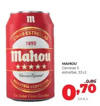 Mahou Cerveza 5 estrellas