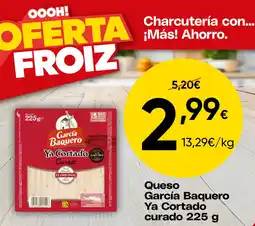 FROIZ García Baquero queso ya cortado curado oferta
