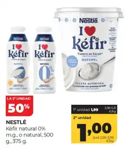 Alimerka Nestlé Kéfir natural 0% m.g., o natural oferta