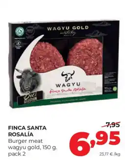 Alimerka Wagyu burger meat wagyu gold oferta