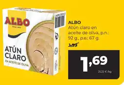 Alimerka Albo atún claro en aceite de oliva oferta
